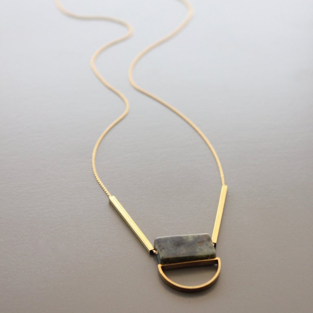 Sienna Brass Necklace
